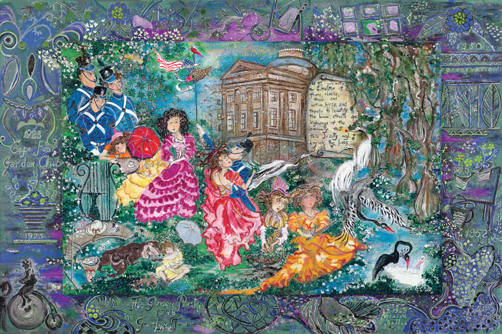 A portion of the design by
George Pocheptsov from 2009, with
belles and cadets.