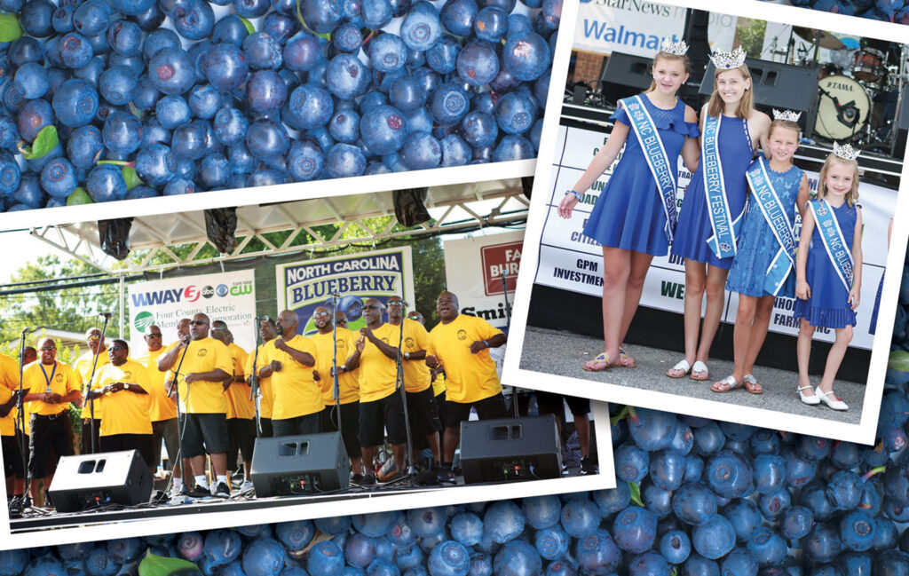 The North Carolina Blueberry Scholarship Pageant, music and dancing are once again on the schedule for this year’s North Carolina Blueberry Festival in Pender County. Photos Courtesy of the North Carolina Blueberry Festival