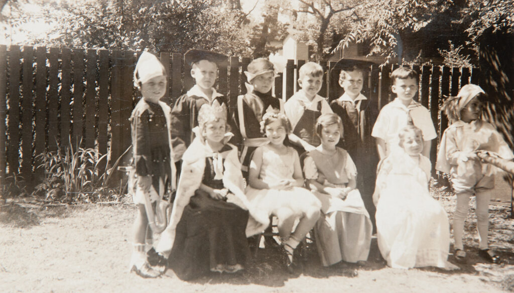 Peg Rorison, sitting in the front row at the far right at Mrs. Ruth Cronly’s school in 1930. Miss Ruth, as she was known to her students, taught first grade out of a garage apartment at her Wilmington home on Third Street for more than 30 years. This class also included Bobby Bellamy, Frank Ross, Robert Strange, Jimmie Corbett, Hugh MacRae, Fred Willetts, Margaret Groover, Alice Sprunt and Charlotte Sprunt. This photo was previously published in an article titled “Miss Ruth’s School” in the August 2016 issue of Wrightsville Beach Magazine. Courtesy CeCe Lippitt Snow