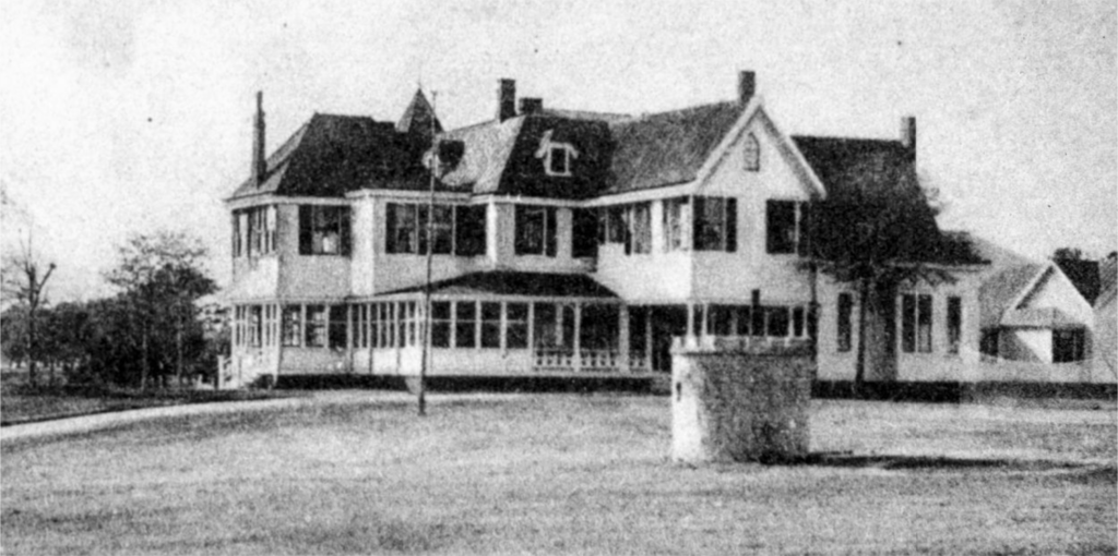 Airlie Estate 1919, formerly Seaside Park Hotel that stood on Wrightsville Sound. In 1885 Sarah “Sadie” Green purchased 155 acres and created a waterfront estate, following her marriage to financier Pembroke Jones, it was named after Jones’s Scottish ancestral home. It was later owned by the Corbett family, and finally in 1999 a portion of this estate became the New Hanover County-owned treasure Airlie Gardens. The Seaside Park Hotel offered baseball games, yacht races, concerts, and grand balls to visitors in the early 1880s. Wilmington and Coast Turnpike Company opened a toll road in 1876. Paved with a mix of oyster shells, marl, and limestone, the “Shell Road” ran pretty much along the route of today’s Wrightsville Avenue. New Hanover County Public Library/Dr. Robert M. Fales Collection 